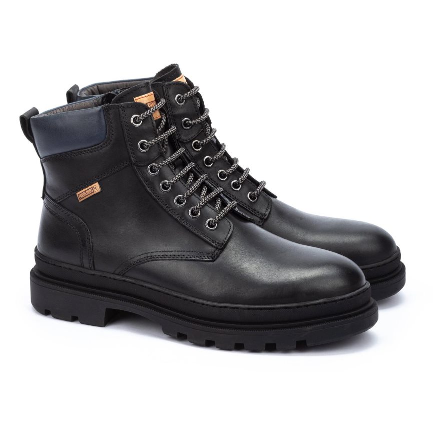 Black Pikolinos OURENSE Men's Ankle Boots | 1QVA7036T