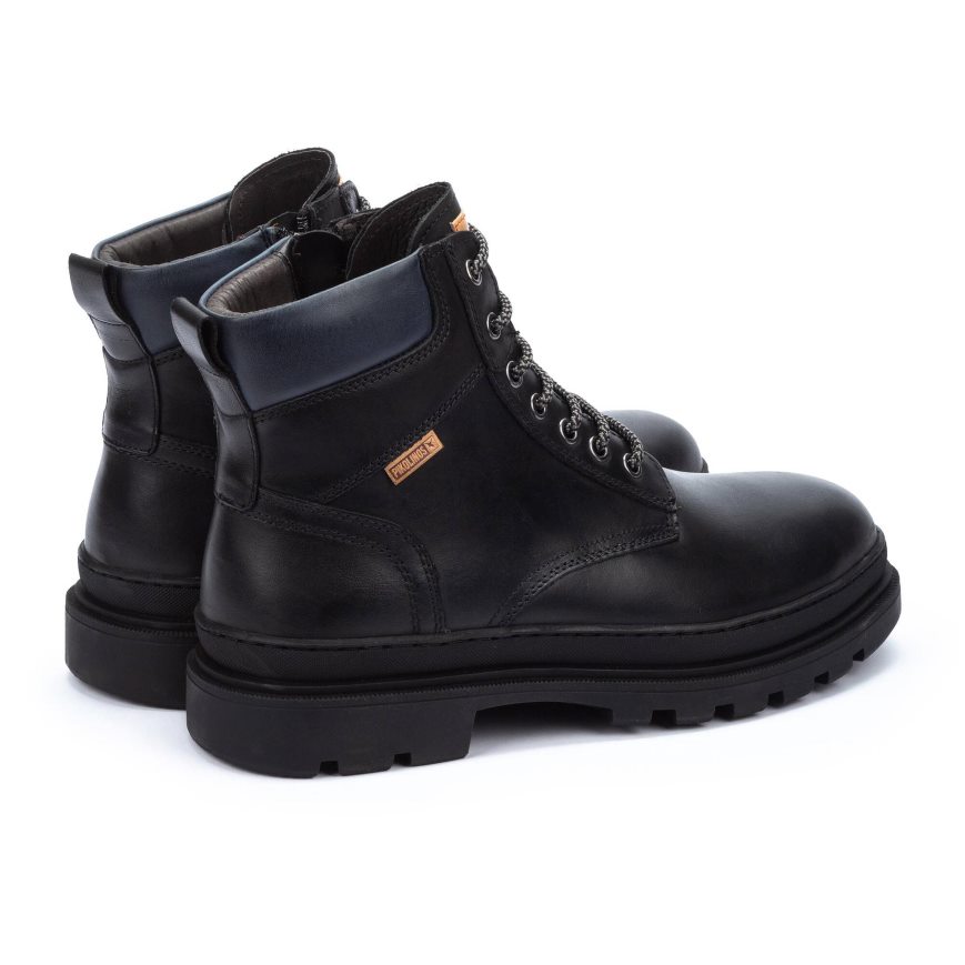 Black Pikolinos OURENSE Men's Ankle Boots | 1QVA7036T