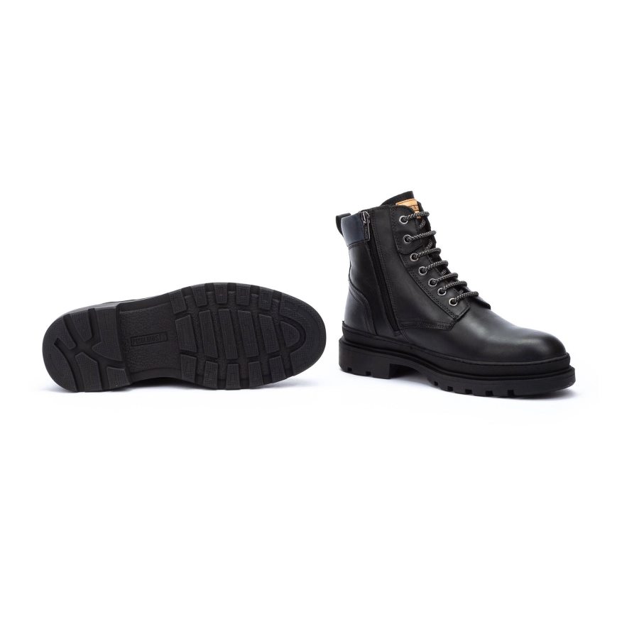 Black Pikolinos OURENSE Men's Ankle Boots | 1QVA7036T