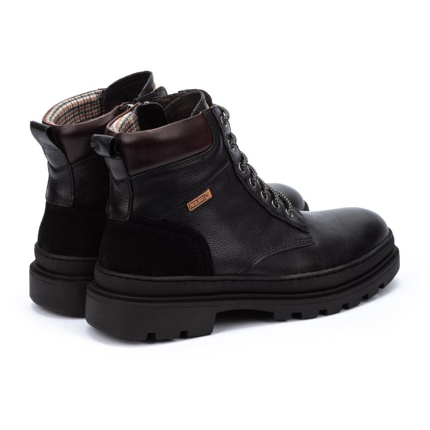 Black Pikolinos OURENSE Men's Ankle Boots | MFZNT8621