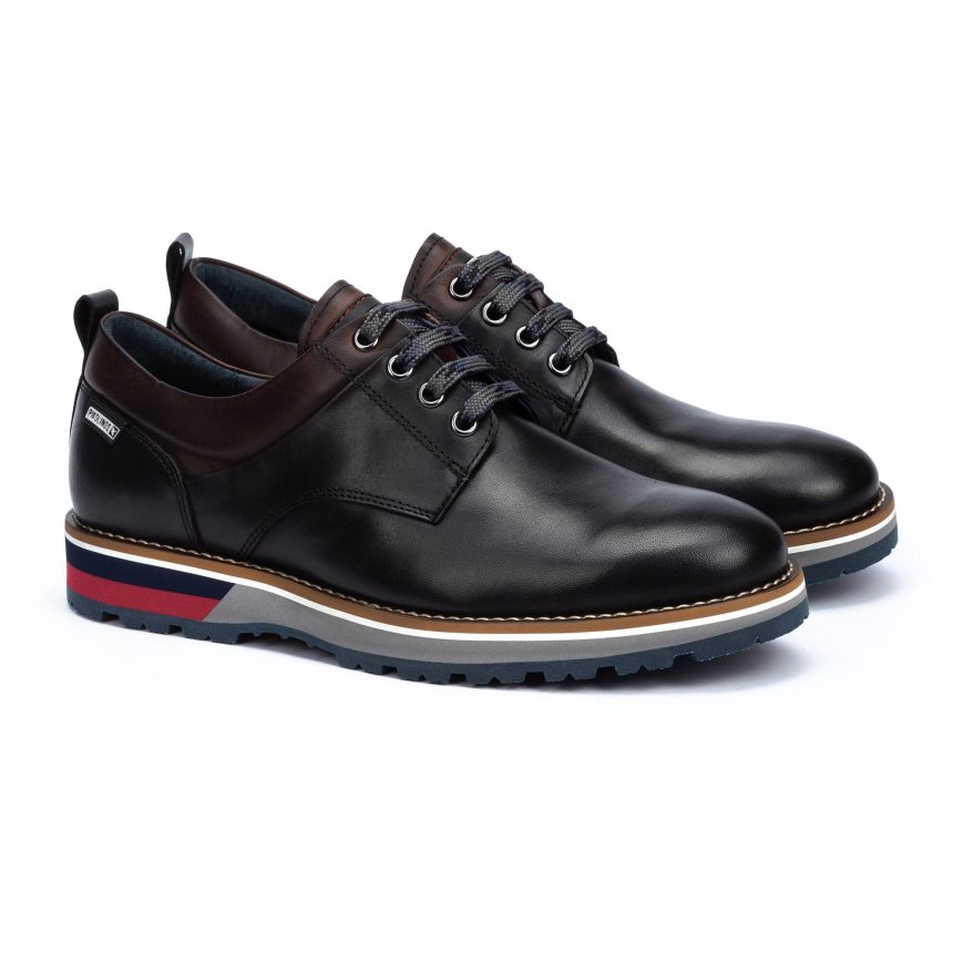 Black Pikolinos PIRINEOS Men's Casual Shoes | DHRV621T9