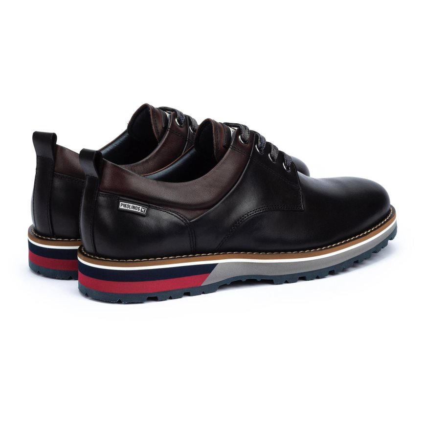 Black Pikolinos PIRINEOS Men's Casual Shoes | DHRV621T9