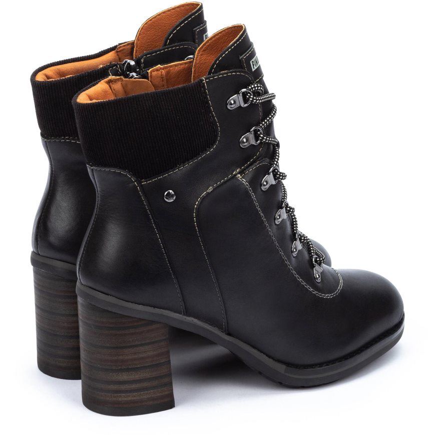 Black Pikolinos POMPEYA Women's Ankle Boots | QVFNT4167