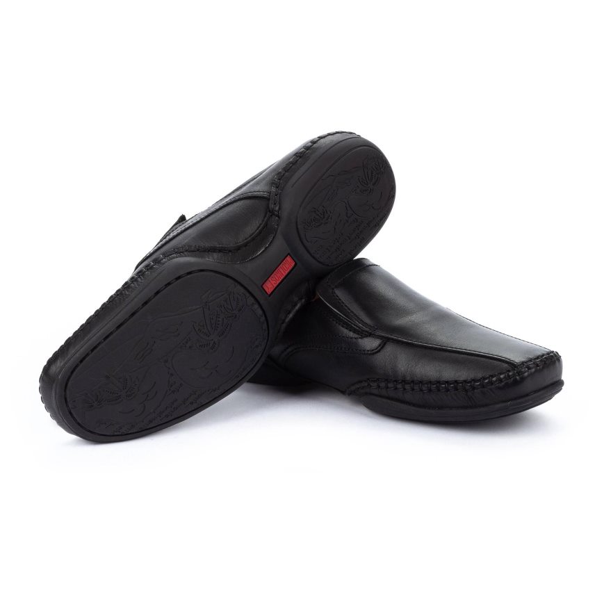 Black Pikolinos PUERTO RICO Men's Moccasins | XIA139T84