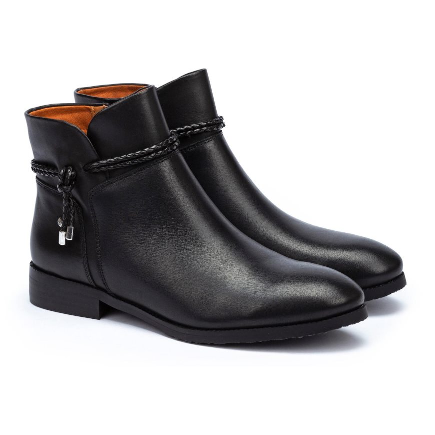 Black Pikolinos ROYAL W4D-8908 Women's Ankle Boots | EBYN9T670