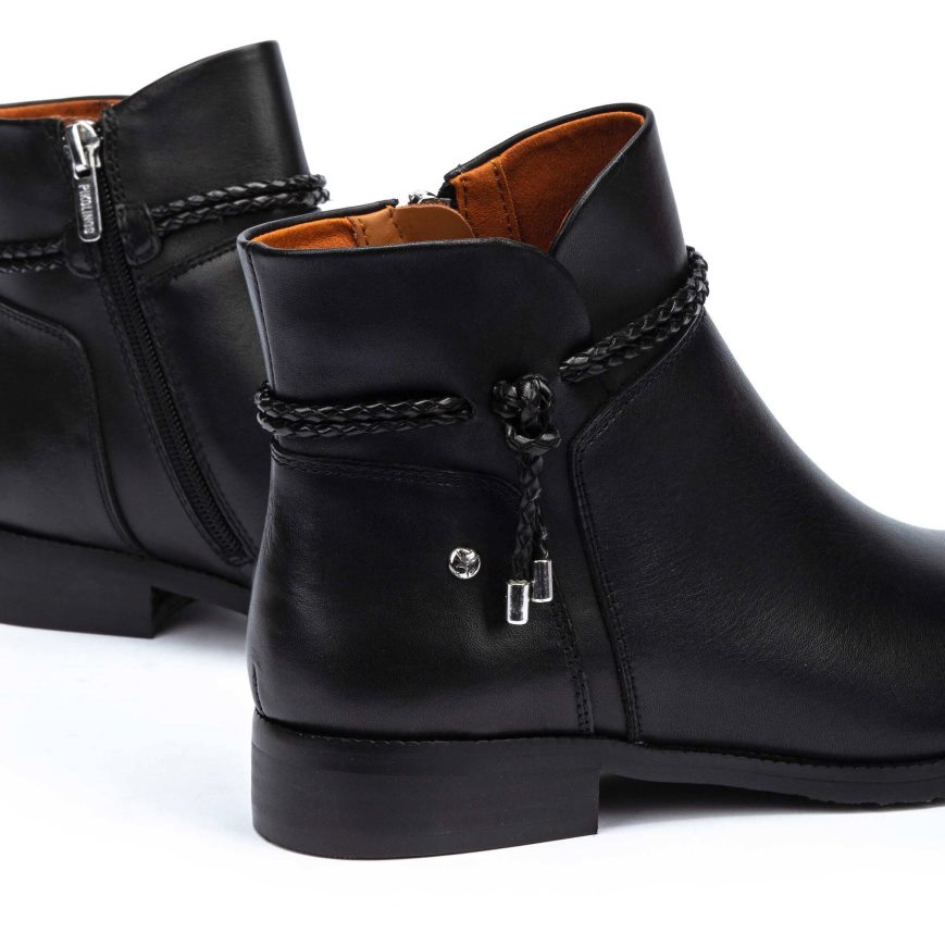 Black Pikolinos ROYAL W4D-8908 Women's Ankle Boots | EBYN9T670