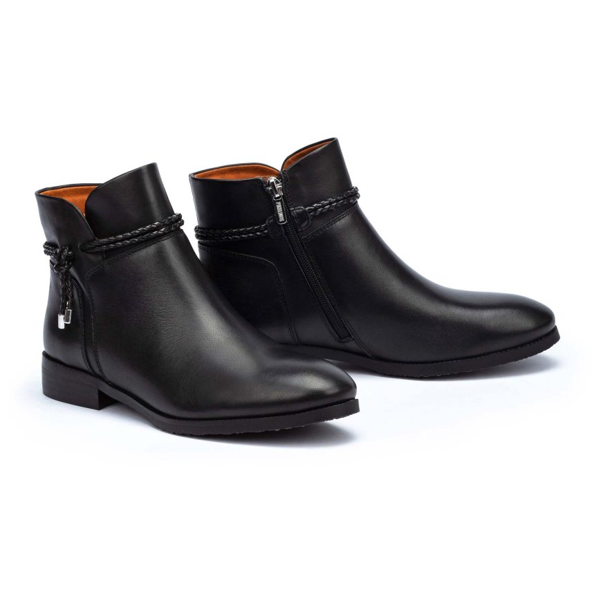 Black Pikolinos ROYAL W4D-8908 Women's Ankle Boots | EBYN9T670