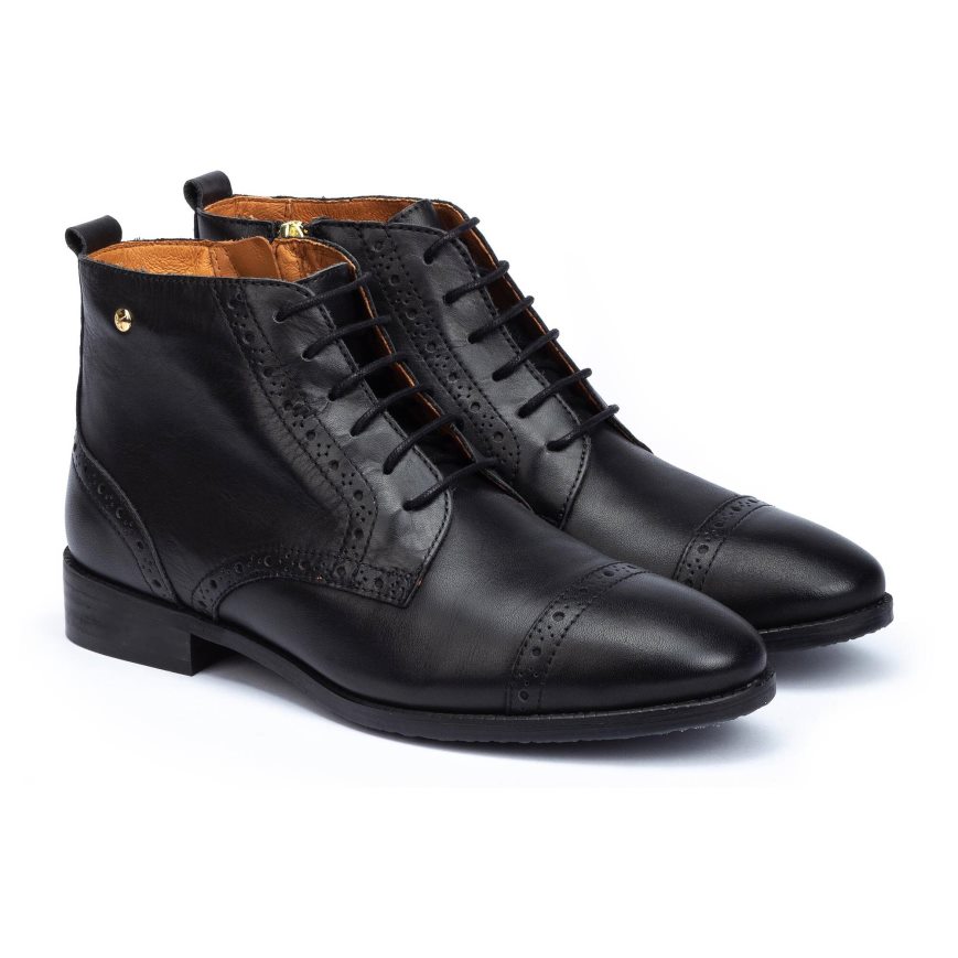 Black Pikolinos ROYAL Women's Ankle Boots | BSHC9T876