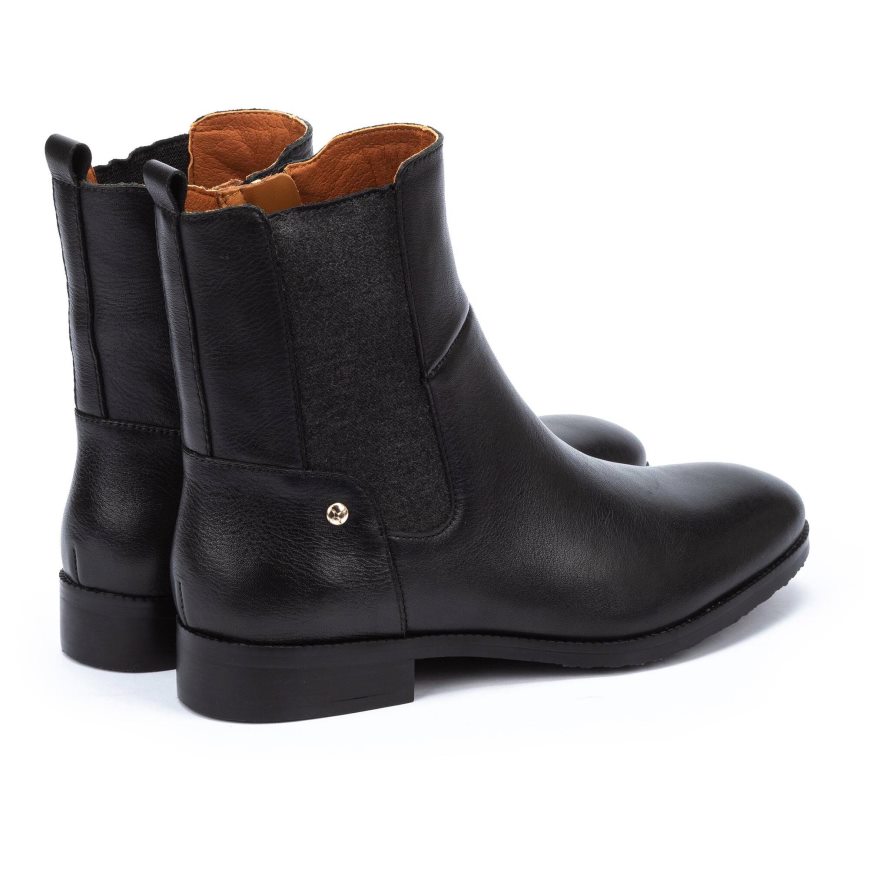 Black Pikolinos ROYAL Women's Ankle Boots | DGYZ6109T