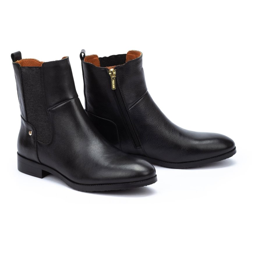 Black Pikolinos ROYAL Women's Ankle Boots | DGYZ6109T