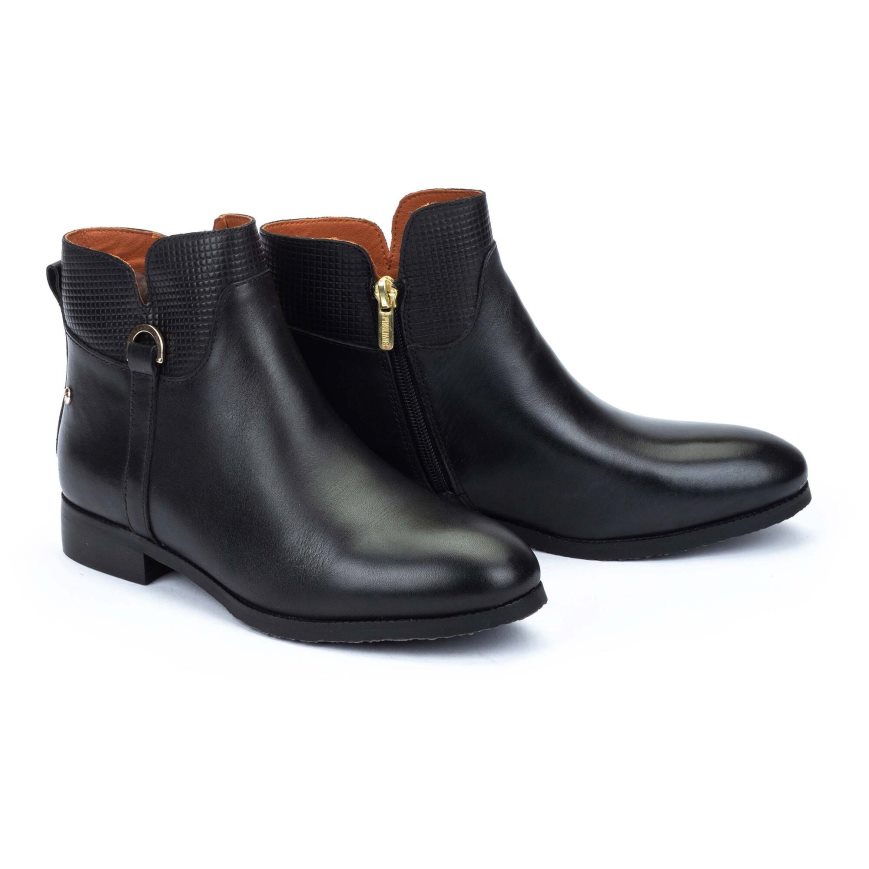 Black Pikolinos ROYAL Women's Ankle Boots | MWFL913T0