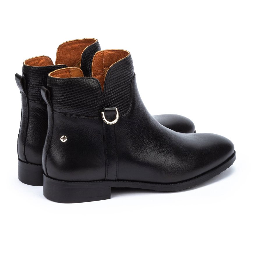 Black Pikolinos ROYAL Women's Ankle Boots | MZBA98204