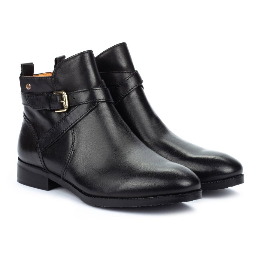 Black Pikolinos ROYAL Women's Ankle Boots | OACI90T47