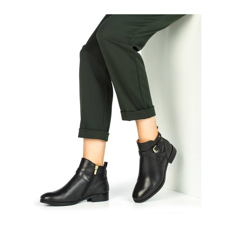 Black Pikolinos ROYAL Women's Ankle Boots | OACI90T47