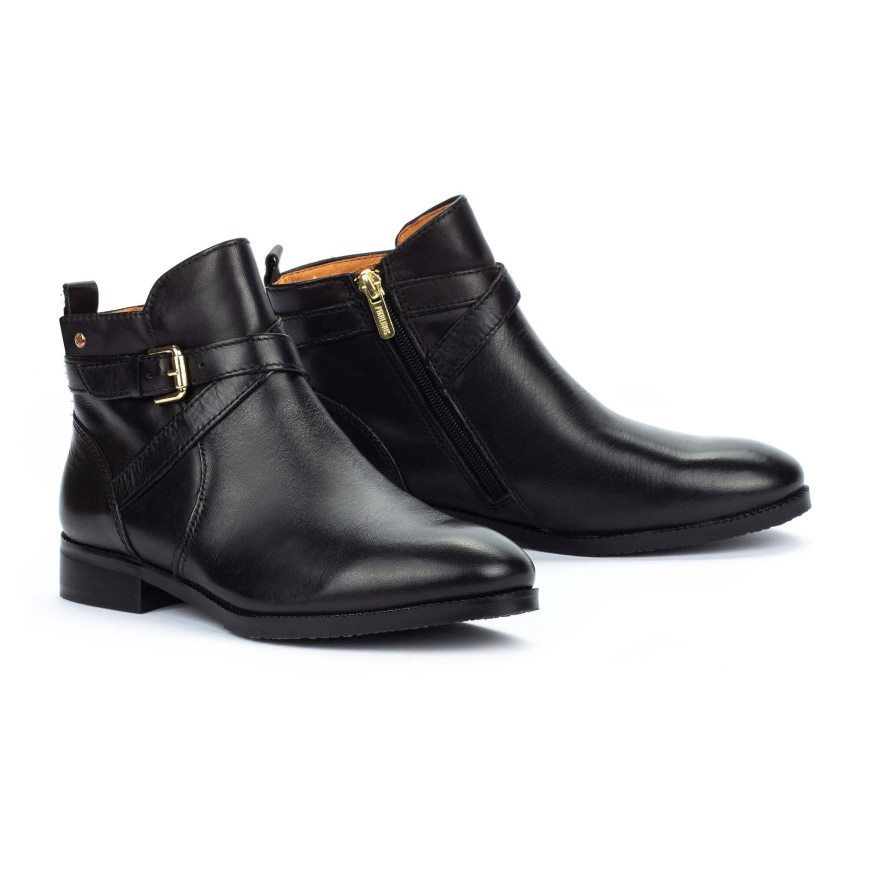 Black Pikolinos ROYAL Women's Ankle Boots | OACI90T47