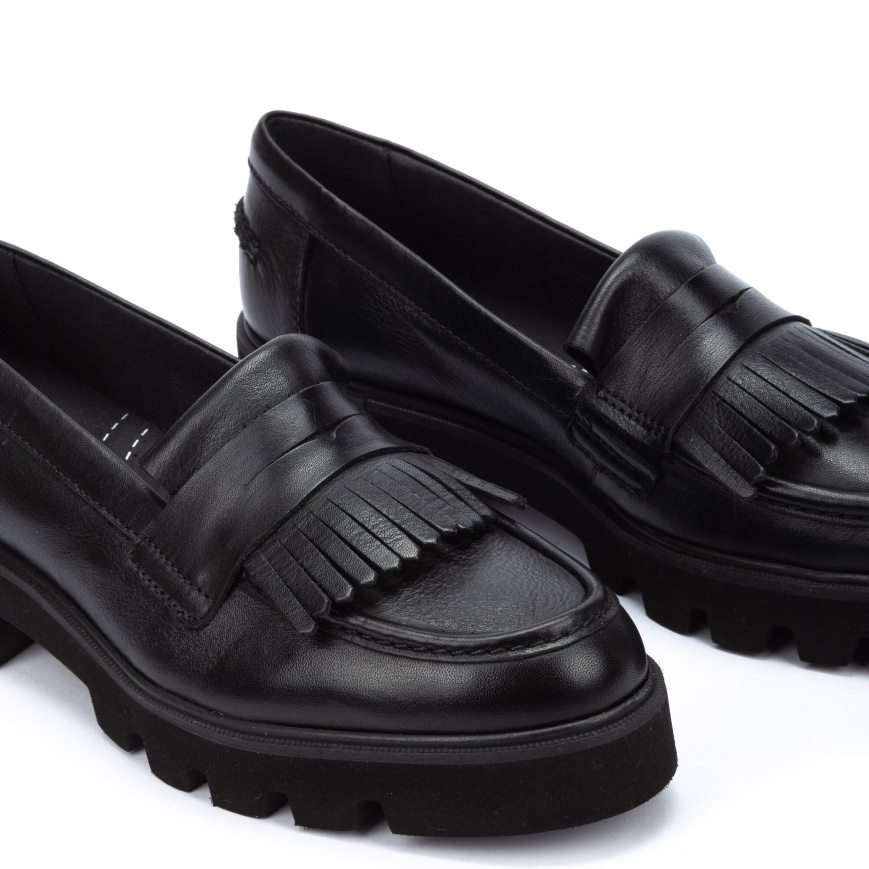 Black Pikolinos SALAMANCA Women's Loafers | JHQV13694