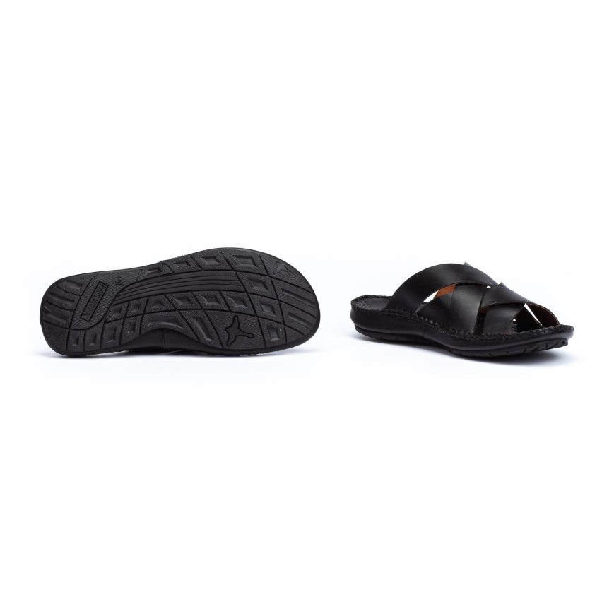 Black Pikolinos TARIFA Men's Sandals | JICZ80142