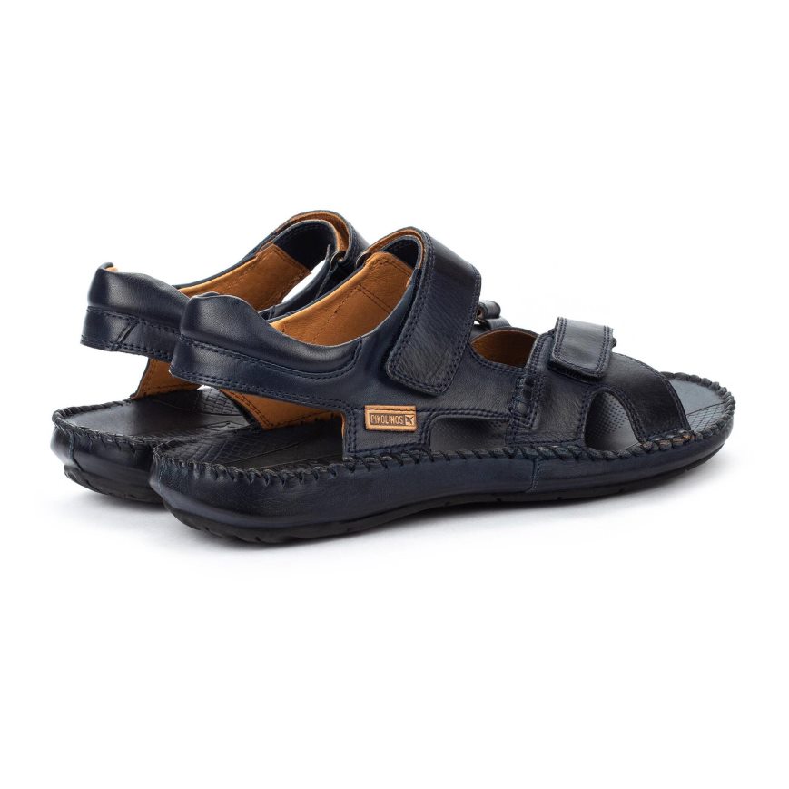 Black Pikolinos TARIFA Men's Sandals | NCWS98370