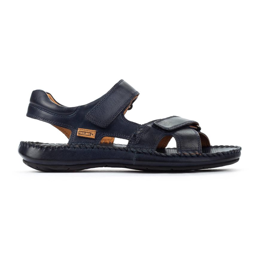 Black Pikolinos TARIFA Men\'s Sandals | NCWS98370