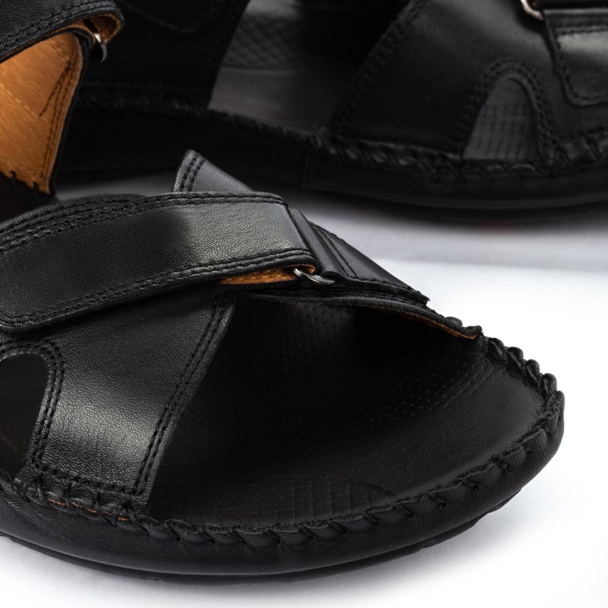 Black Pikolinos TARIFA Men's Sandals | PLYV2T134