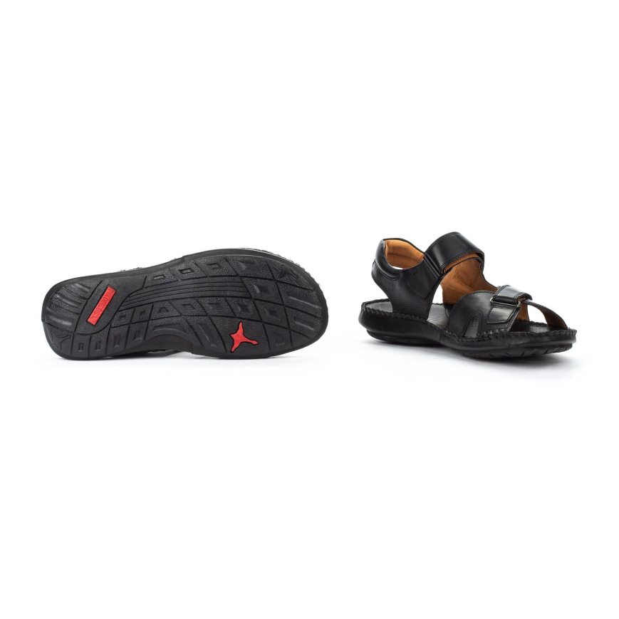 Black Pikolinos TARIFA Men's Sandals | PLYV2T134