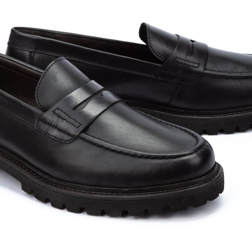 Black Pikolinos TOLEDO Men's Moccasins | RWOT79T20