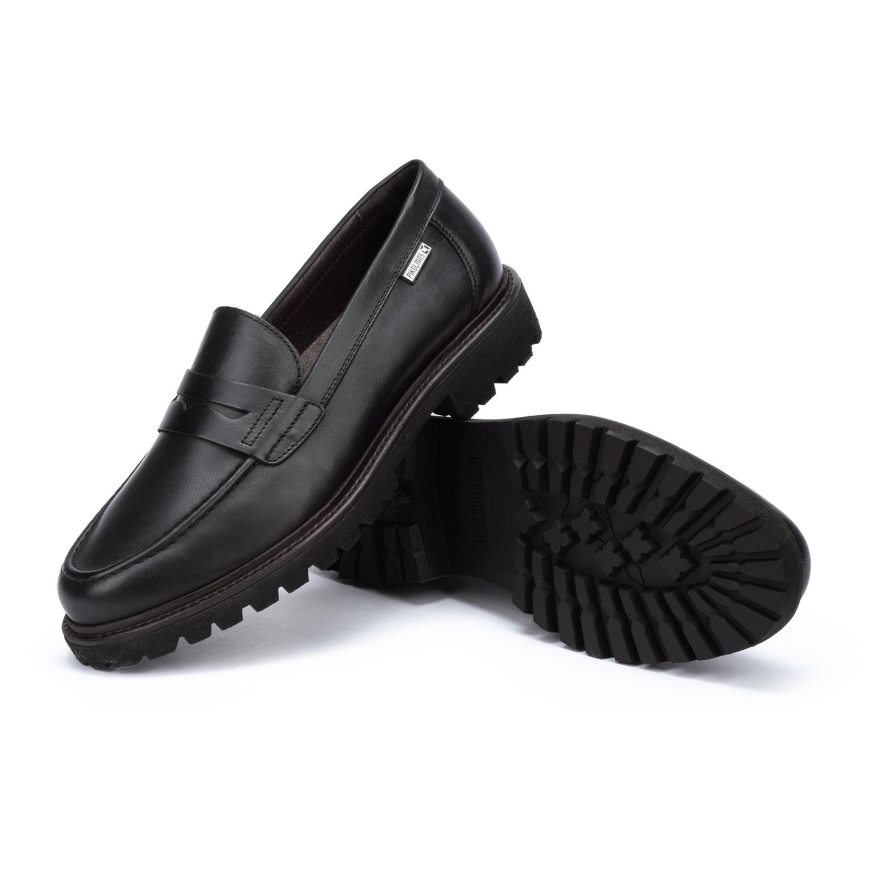 Black Pikolinos TOLEDO Men's Moccasins | RWOT79T20