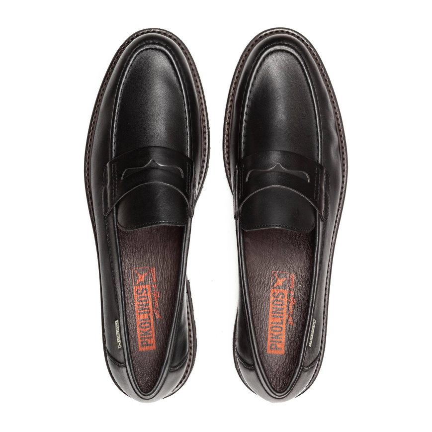 Black Pikolinos TOLEDO Men's Moccasins | RWOT79T20