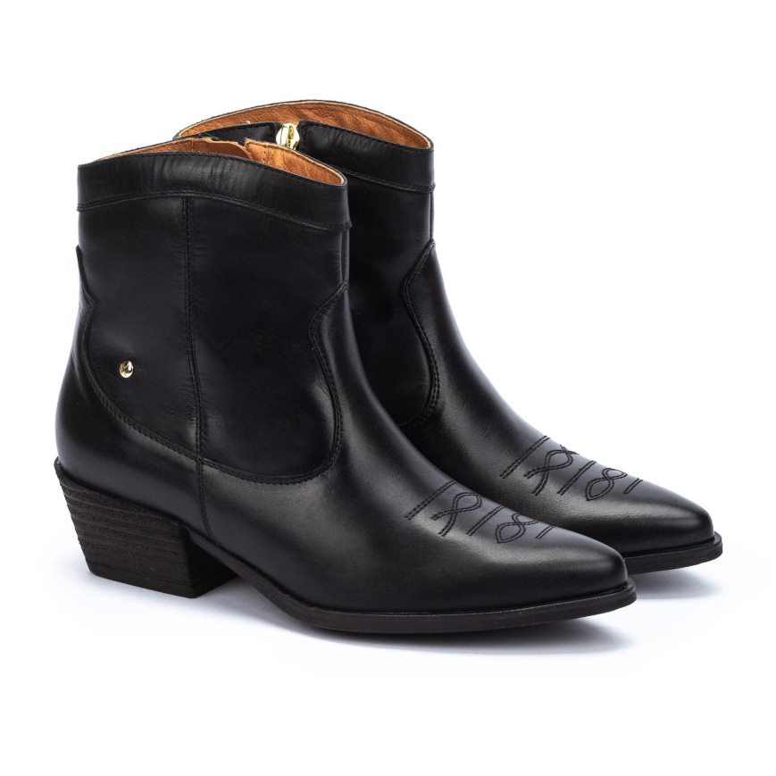 Black Pikolinos VERGEL Women's Ankle Boots | ZH1QT6431