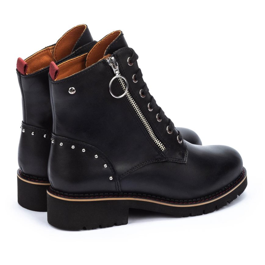 Black Pikolinos VICAR Women's Ankle Boots | XVSF13T94