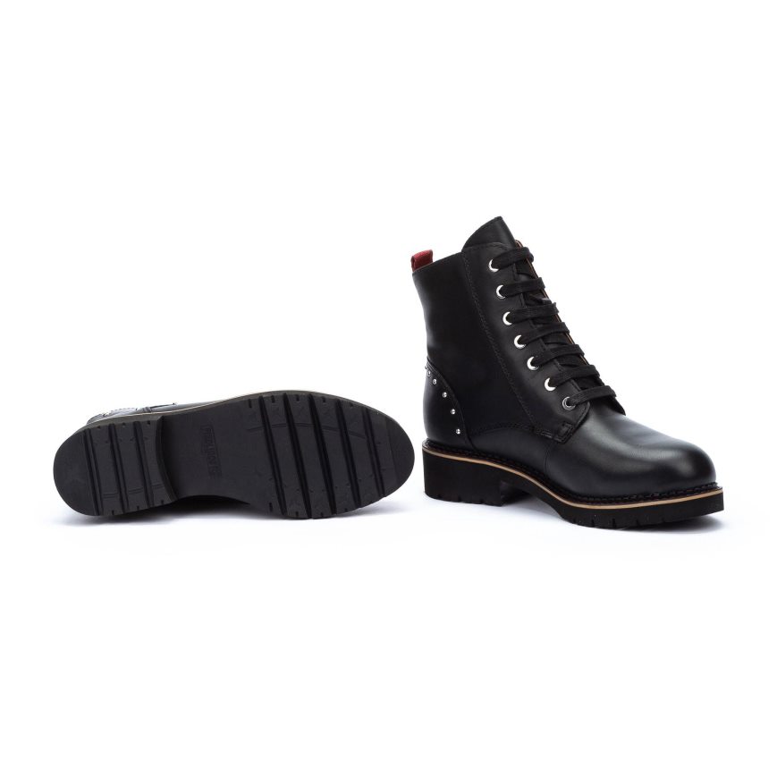 Black Pikolinos VICAR Women's Ankle Boots | XVSF13T94