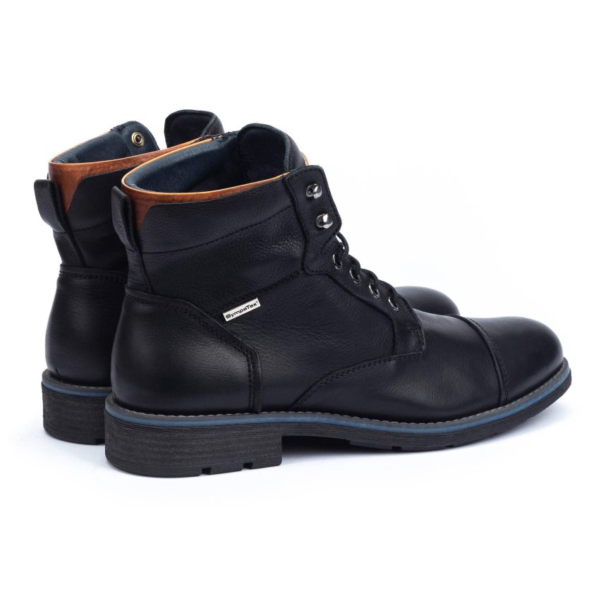 Black Pikolinos YORK Men's Ankle Boots | QWZO90213