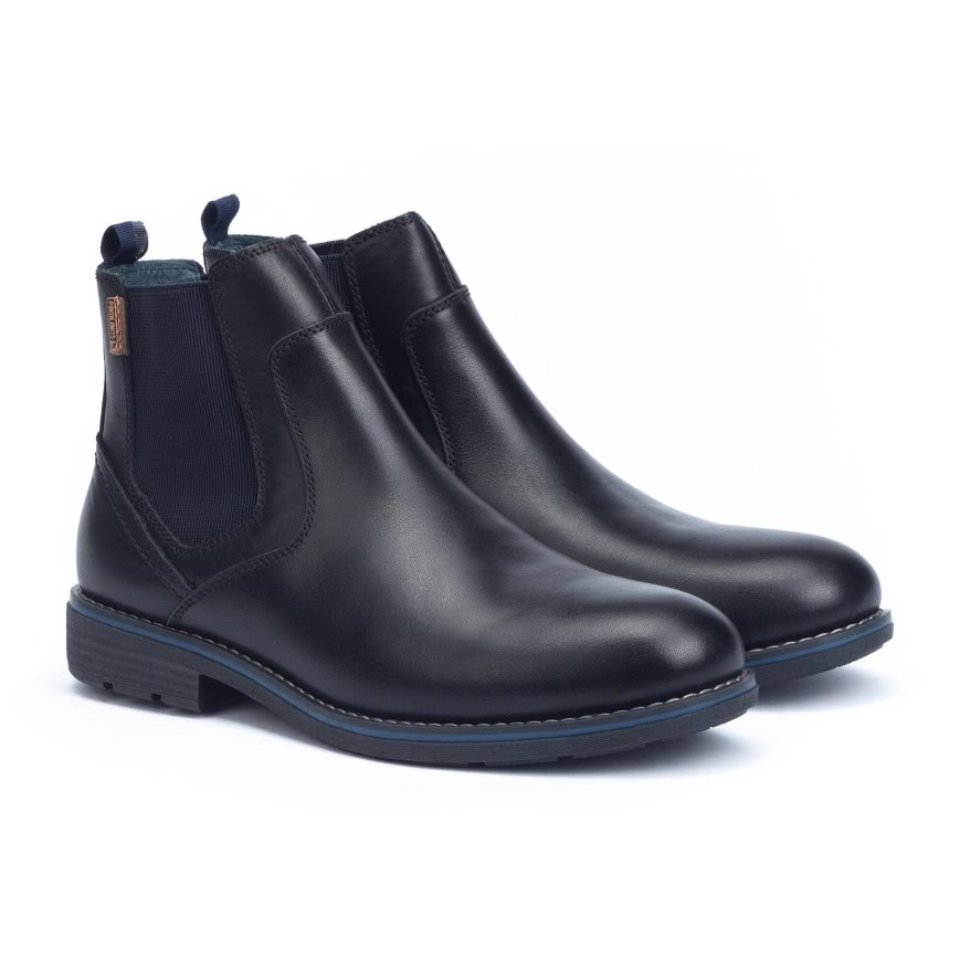 Black Pikolinos YORK Men's Chelsea Boots | IPDE90247