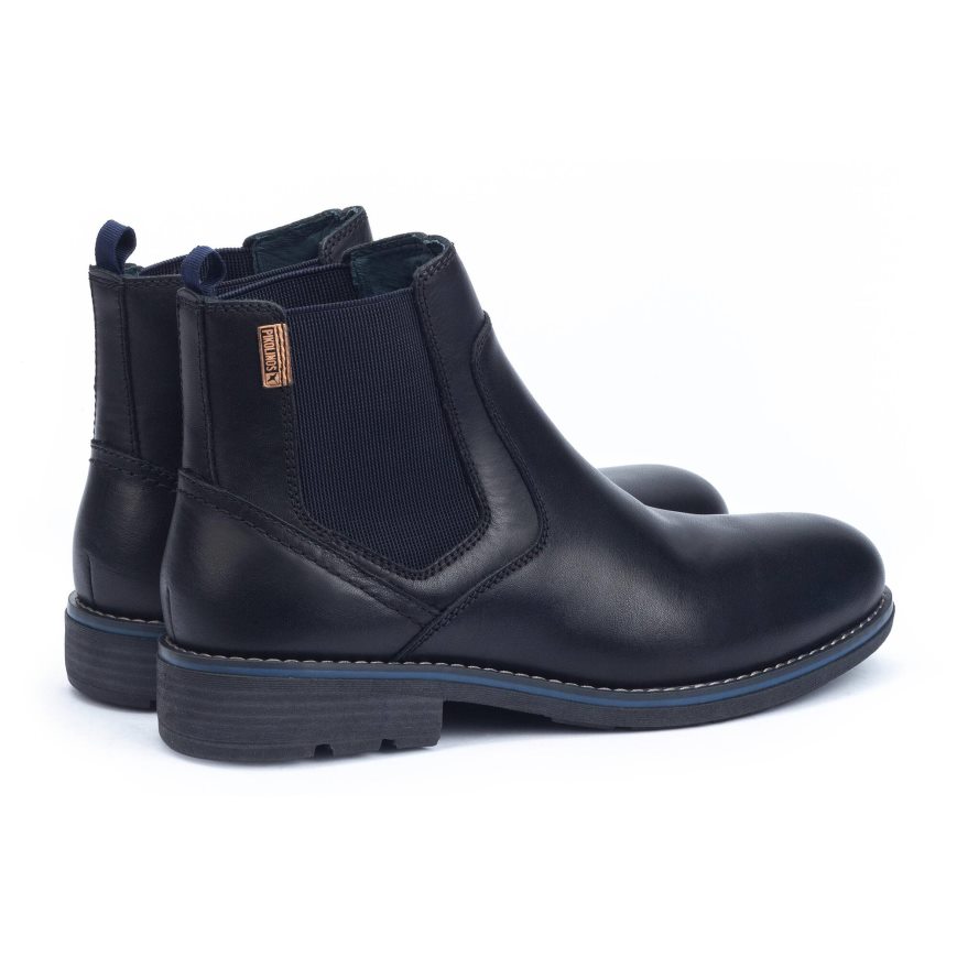 Black Pikolinos YORK Men's Chelsea Boots | IPDE90247