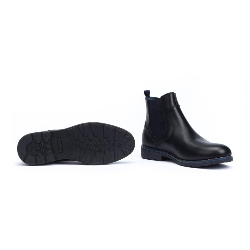 Black Pikolinos YORK Men's Chelsea Boots | IPDE90247