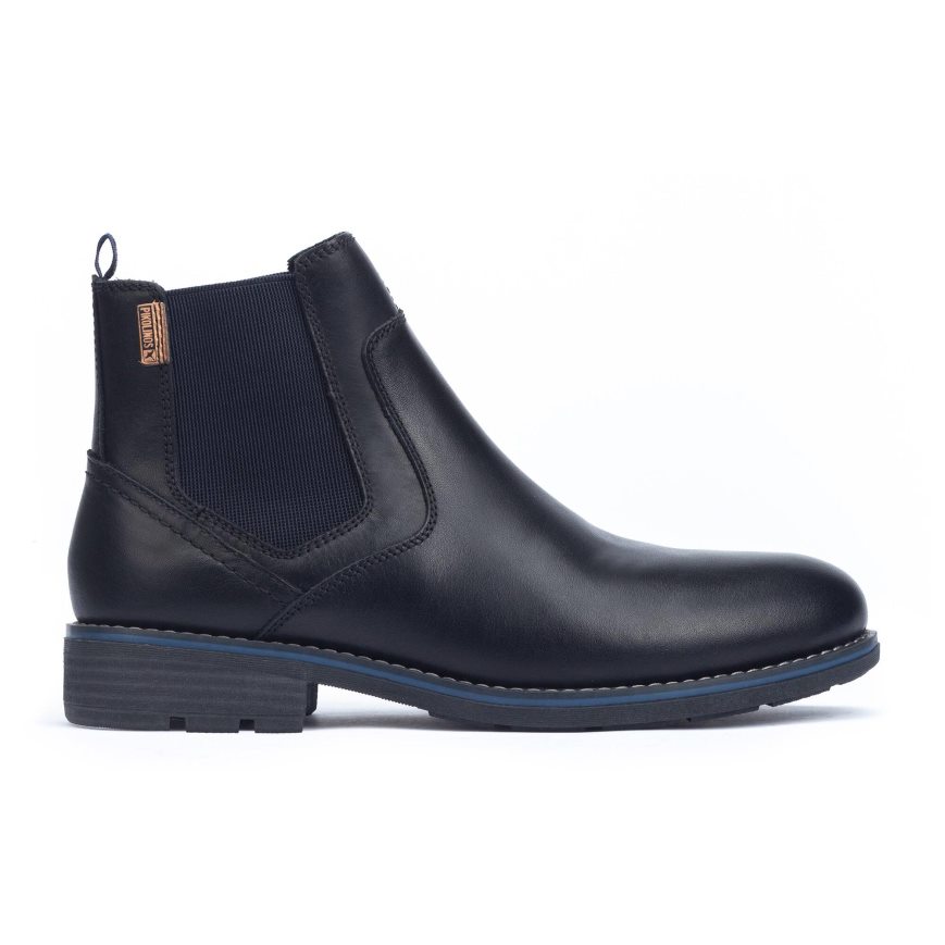 Black Pikolinos YORK Men\'s Chelsea Boots | IPDE90247