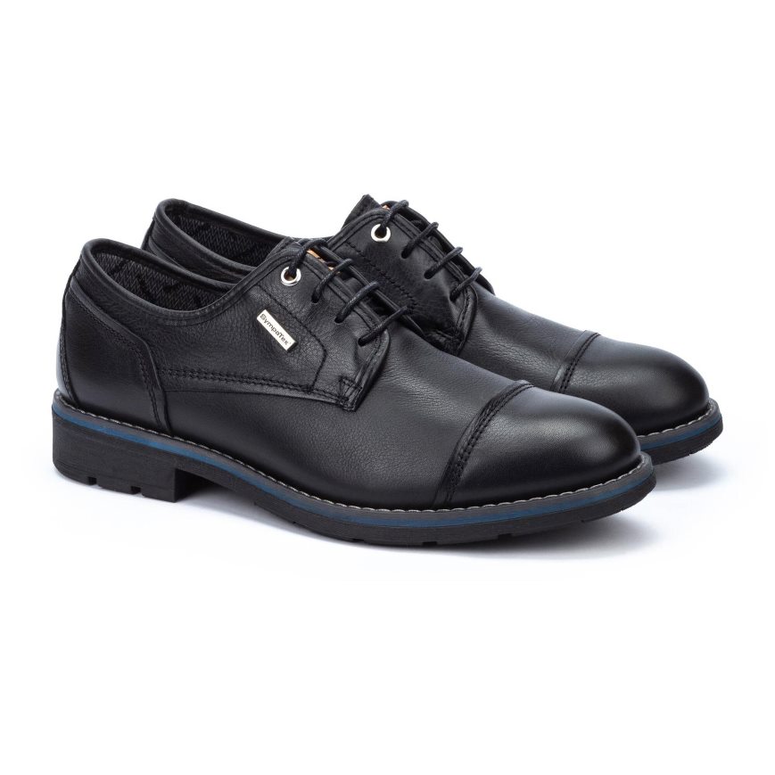 Black Pikolinos YORK Men's Dress Shoes | EHZC0619T