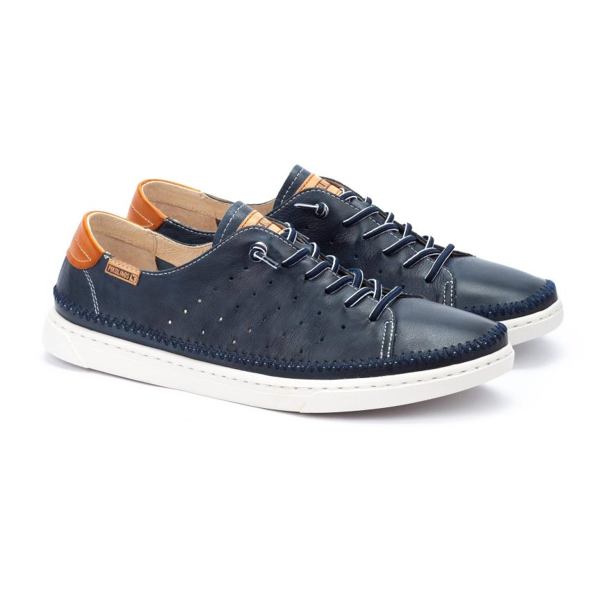 Blue Pikolinos ALICANTE Men's Sneakers | RCSG2164T