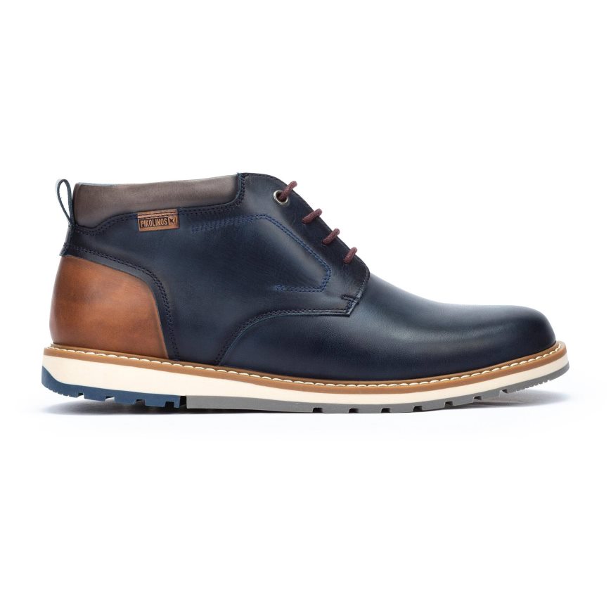 Blue Pikolinos BERNA Men\'s Ankle Boots | IYJC21670