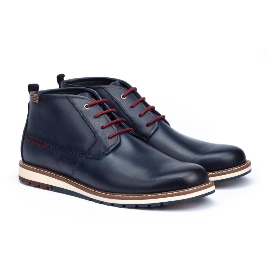 Blue Pikolinos BERNA Men's Ankle Boots | OCGB13089