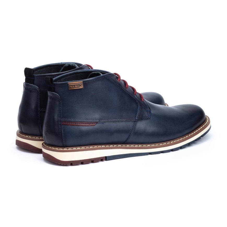 Blue Pikolinos BERNA Men's Ankle Boots | OCGB13089