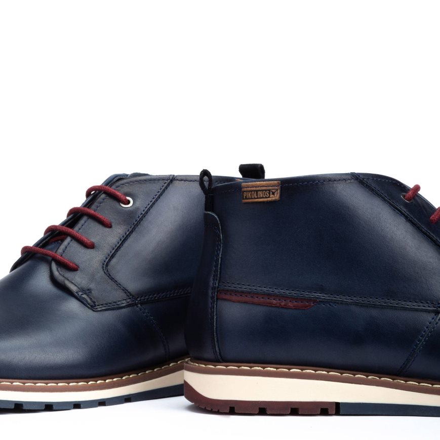 Blue Pikolinos BERNA Men's Ankle Boots | OCGB13089