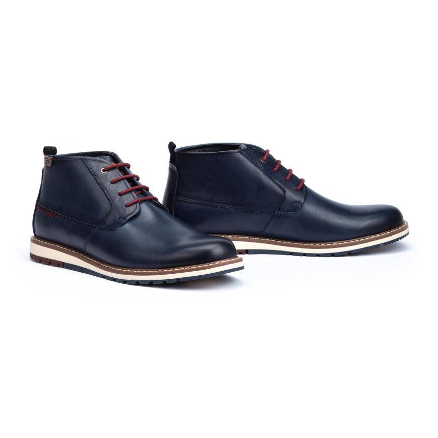 Blue Pikolinos BERNA Men's Ankle Boots | OCGB13089