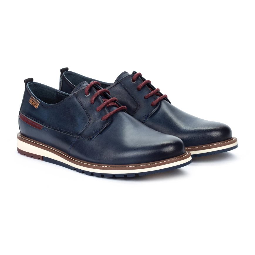 Blue Pikolinos BERNA Men's Lace Up Shoes | BWJY27431