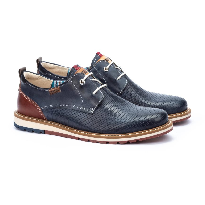 Blue Pikolinos BERNA Men's Lace Up Shoes | HAJL0T123