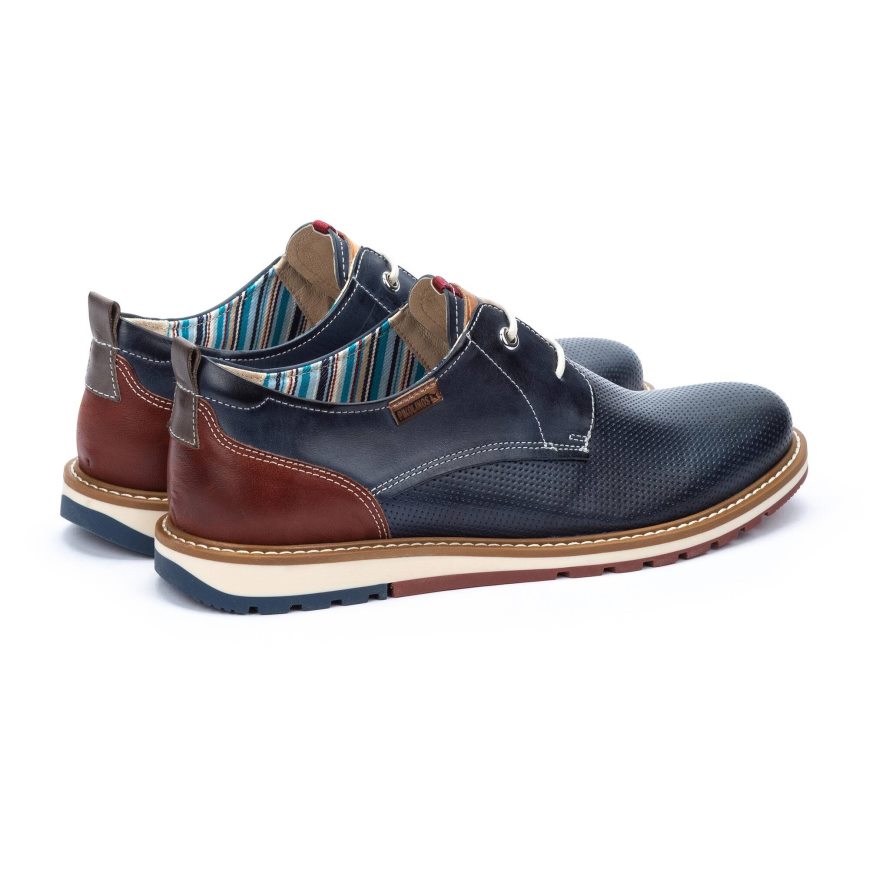 Blue Pikolinos BERNA Men's Lace Up Shoes | HAJL0T123