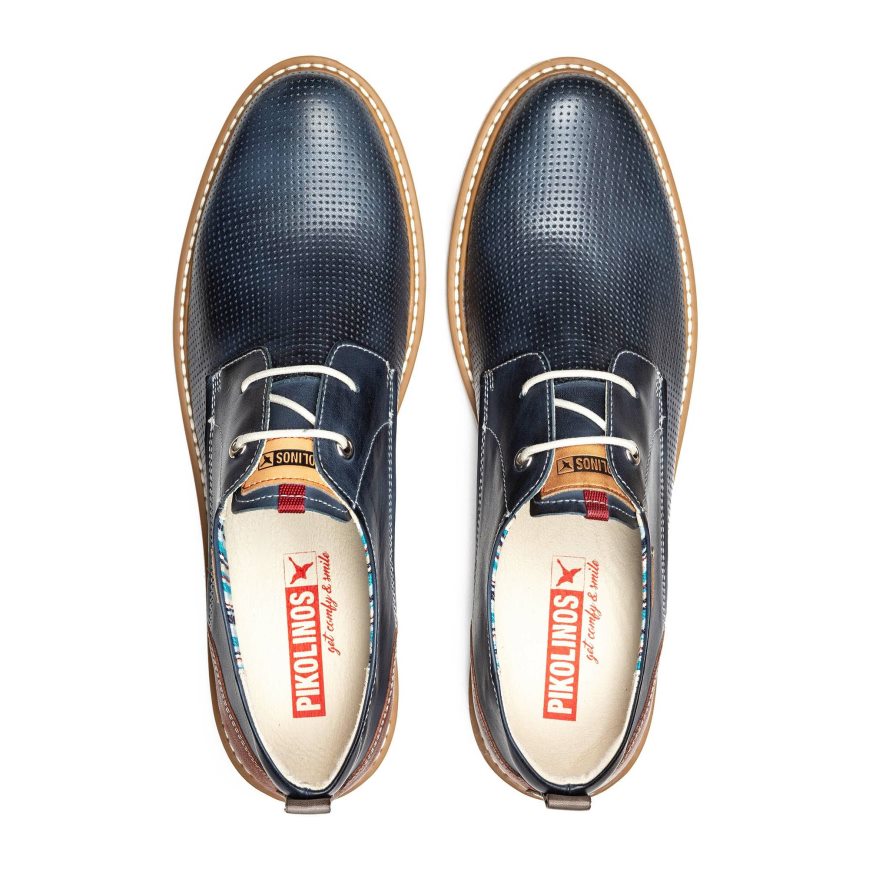 Blue Pikolinos BERNA Men's Lace Up Shoes | HAJL0T123