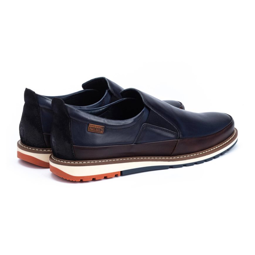 Blue Pikolinos BERNA Men's Moccasins | ZOCV38129