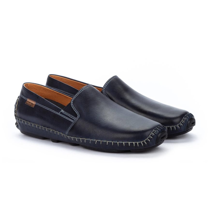 Blue Pikolinos JEREZ Men's Moccasins | IZYH86924