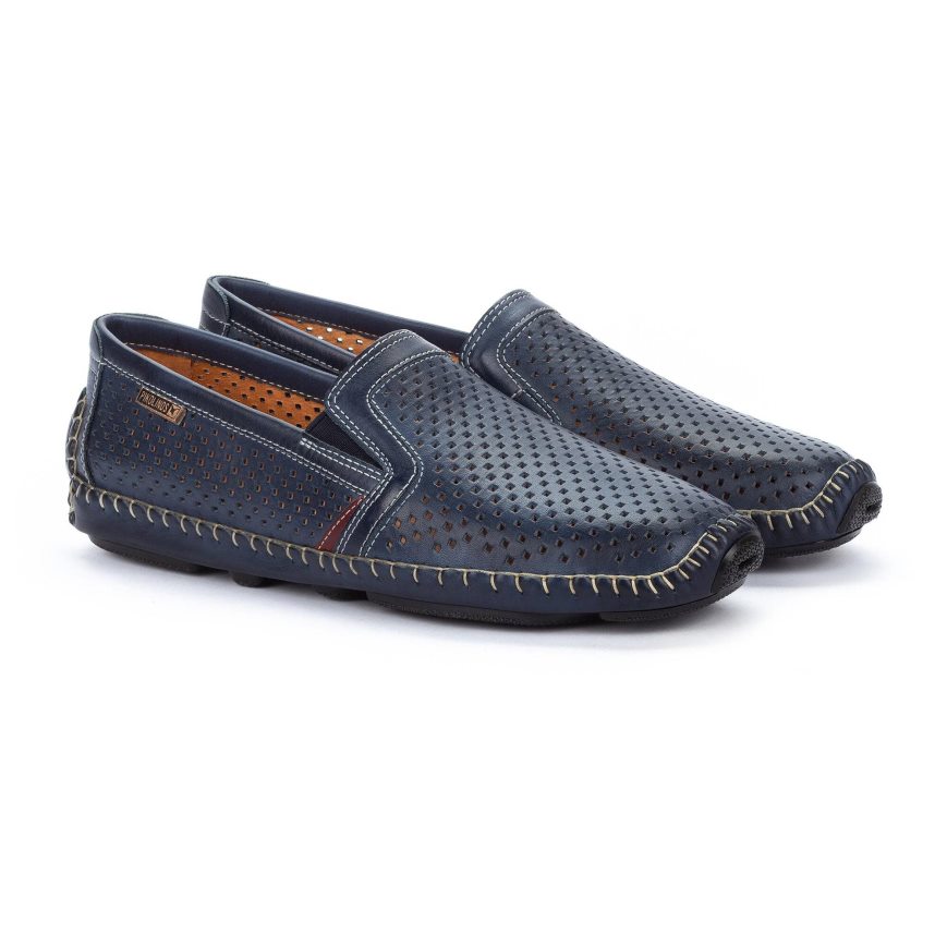 Blue Pikolinos JEREZ Men's Moccasins | NMQH437T0